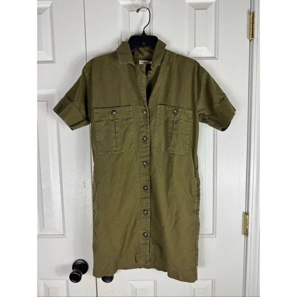 Faherty Womens Green Dress Size XXS